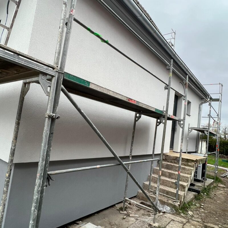 Chantier d&#8217;isolation extérieure à Eschau et ravalement de façade Obernai 3