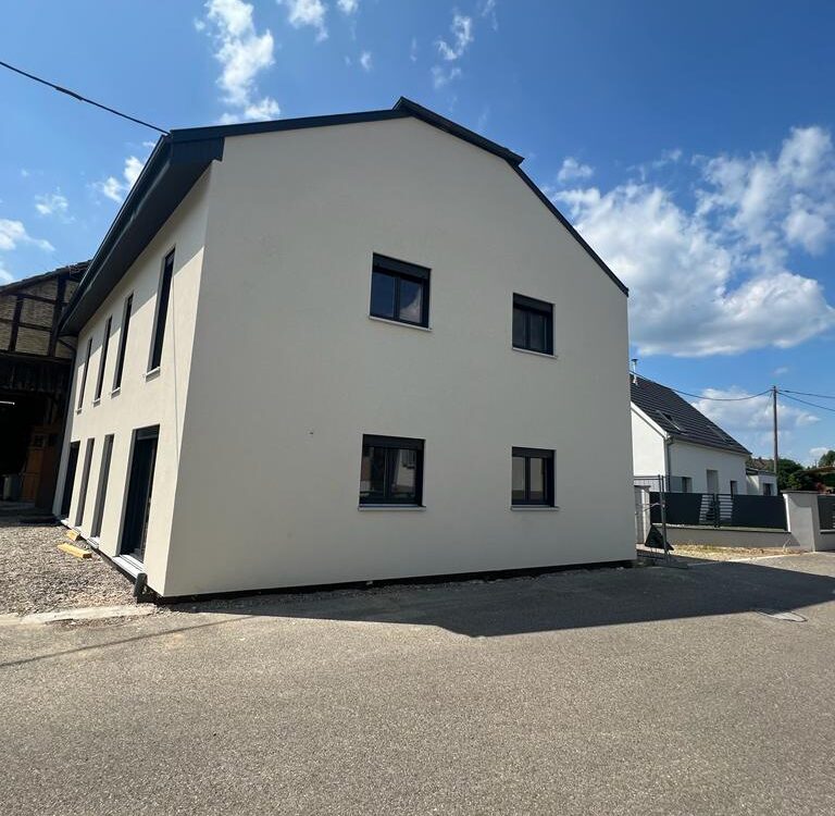 Isolation d&#8217;une maison à ossature bois et ravalement de façade à Schoneau Illkirch-Graffenstaden