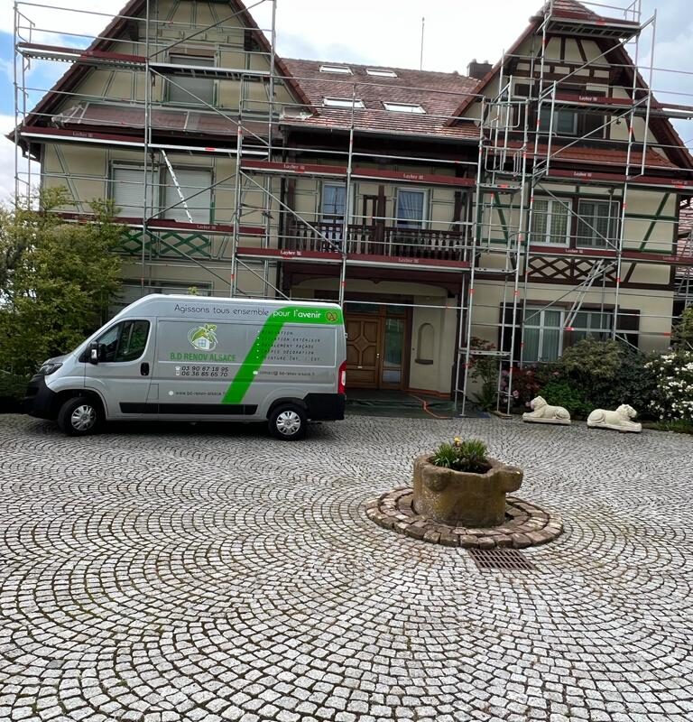 Ravalement de façade maison alsacienne à Schweighouse-sur-Moder Bischheim 2